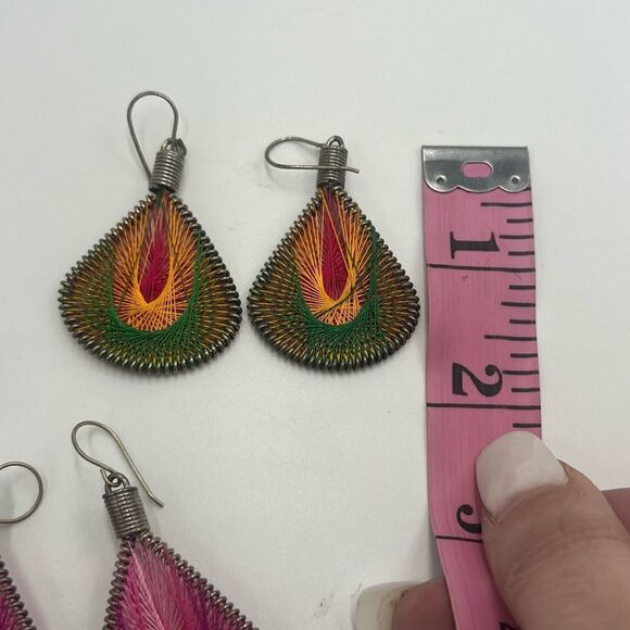 Set of 3 Thread Earrings - Picture 4 of 8